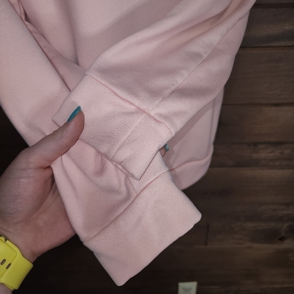 WOMENS light pink Nike drawstring hoodie​ - Picture 6 of 14